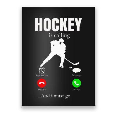 Ice Hockey Puck Hockeyplayer Player Poster
