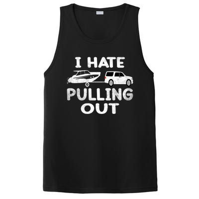 I Hate Pulling Out Retro Boating Boat Captain Cool Gift PosiCharge Competitor Tank