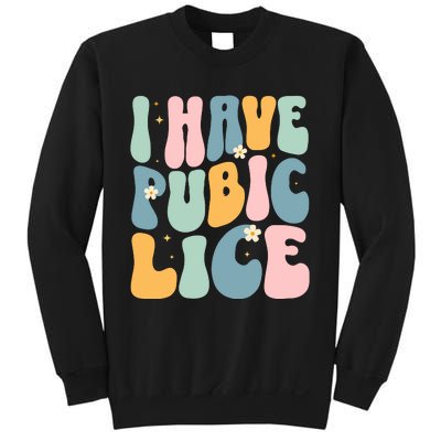 I Have Pubic Lice Funny Offensive Inappropriate Meme Sweatshirt