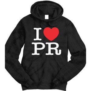 I Heart PR Love Puerto Rico Tie Dye Hoodie