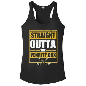 Ice. Hockey Player Gift Straight Outta The Penalty Box Ladies PosiCharge Competitor Racerback Tank