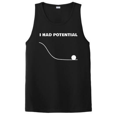 I Had Potential For Men Women Funny Physics Science PosiCharge Competitor Tank