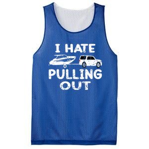 I Hate Pulling Out Retro Boating Boat Captain Gift Mesh Reversible Basketball Jersey Tank