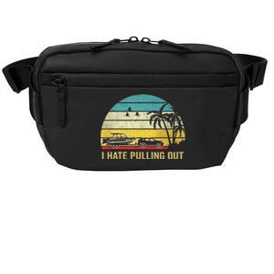 I Hate Pulling Out Retro Boating Boat Captain Crossbody Pack