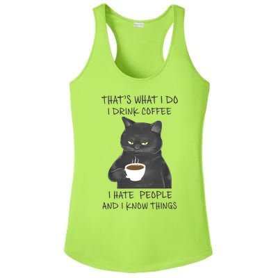 I Hate People And I Know Things Ladies PosiCharge Competitor Racerback Tank