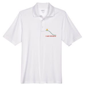 I Have Potential Funny Physics Science Teacher Men's Origin Performance Pique Polo