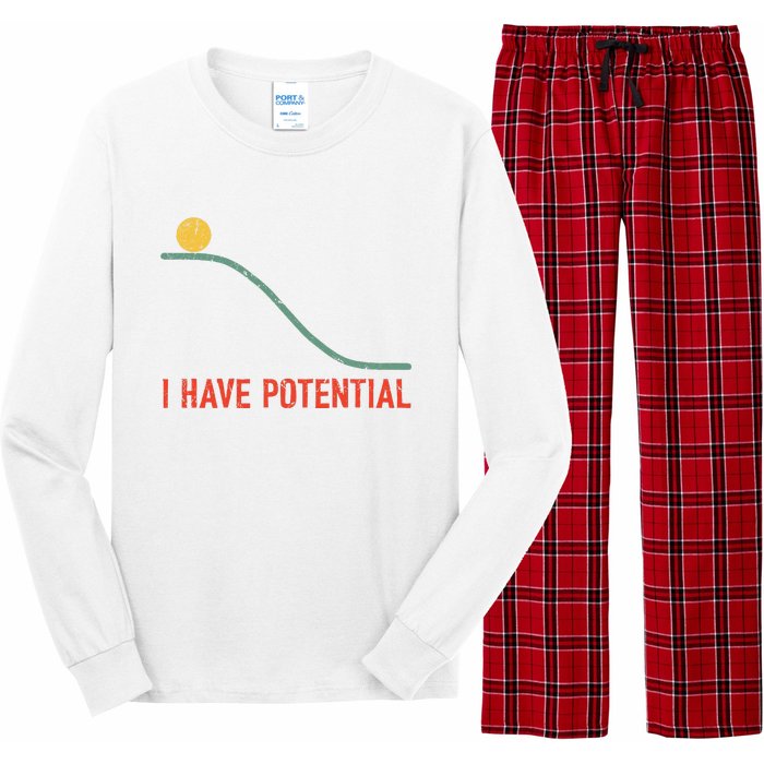 I Have Potential Funny Physics Science Teacher Long Sleeve Pajama Set