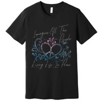 Imagine Hippie People Living Life In Peace And Love Premium T-Shirt