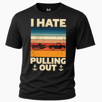 I Hate Pulling Out Retro Boating Boat Captain Gift Performance Shirt