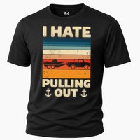 I Hate Pulling Out Retro Boating Boat Captain Gift Performance Shirt