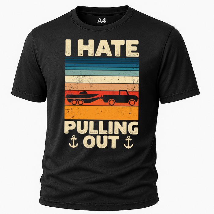 I Hate Pulling Out Retro Boating Boat Captain Gift Performance Shirt