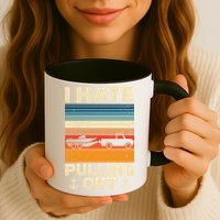 I Hate Pulling Out Retro Boating Boat Captain Gift Mug