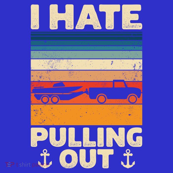I Hate Pulling Out Retro Boating Boat Captain Gift Ladies Essential Flowy Tank
