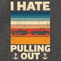 I Hate Pulling Out Retro Boating Boat Captain Gift Vector Backpack