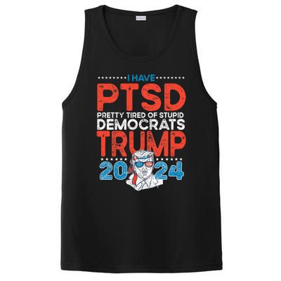 I Have Ptsd Pretty Tired Of Stupid Democrats Trump 2024 PosiCharge Competitor Tank