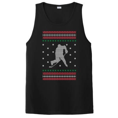 Ice Hockey Player Christmas Cool Sport Ugly Xgiftmas Pajama Gift PosiCharge Competitor Tank