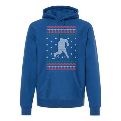 Ice Hockey Player Christmas Cool Sport Ugly Xgiftmas Pajama Gift Premium Hoodie