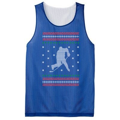 Ice Hockey Player Christmas Cool Sport Ugly Xgiftmas Pajama Gift Mesh Reversible Basketball Jersey Tank