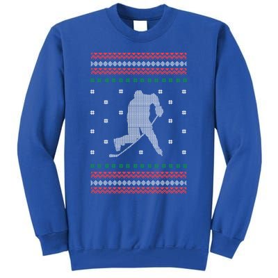 Ice Hockey Player Christmas Cool Sport Ugly Xgiftmas Pajama Gift Tall Sweatshirt