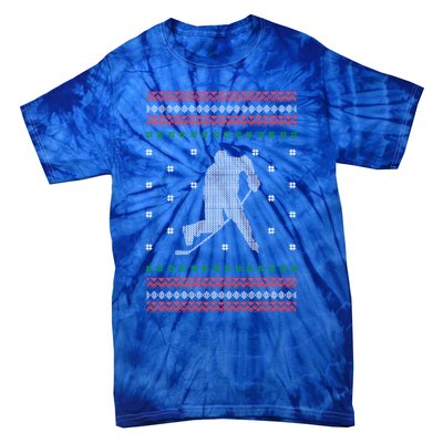 Ice Hockey Player Christmas Cool Sport Ugly Xgiftmas Pajama Gift Tie-Dye T-Shirt