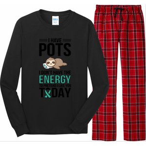 I Have Pots Warrior Pots Awareness Day Pots Fighter Gift Long Sleeve Pajama Set