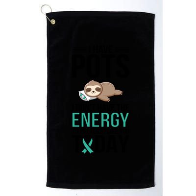 I Have Pots Warrior Pots Awareness Day Pots Fighter Gift Golf Towel