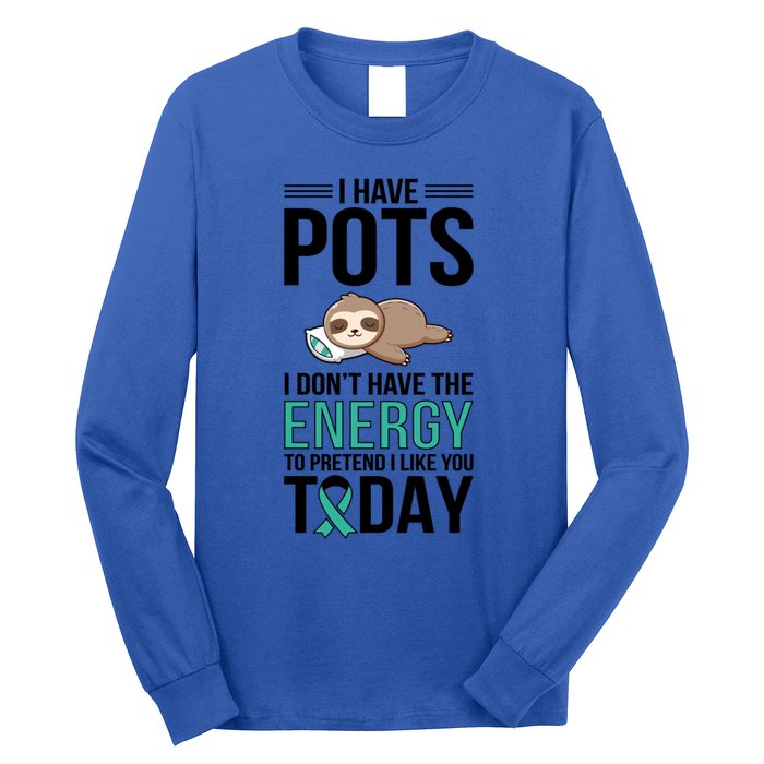 I Have Pots Warrior Pots Awareness Day Pots Fighter Gift Long Sleeve Shirt