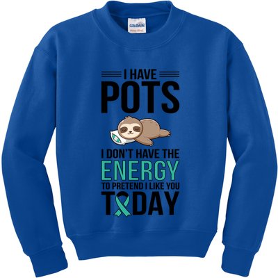 I Have Pots Warrior Pots Awareness Day Pots Fighter Gift Kids Sweatshirt