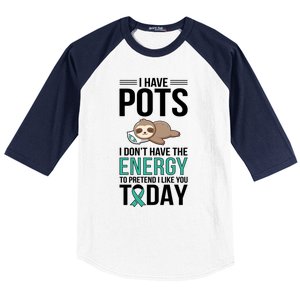 I Have Pots Warrior Pots Awareness Day Pots Fighter Gift Baseball Sleeve Shirt