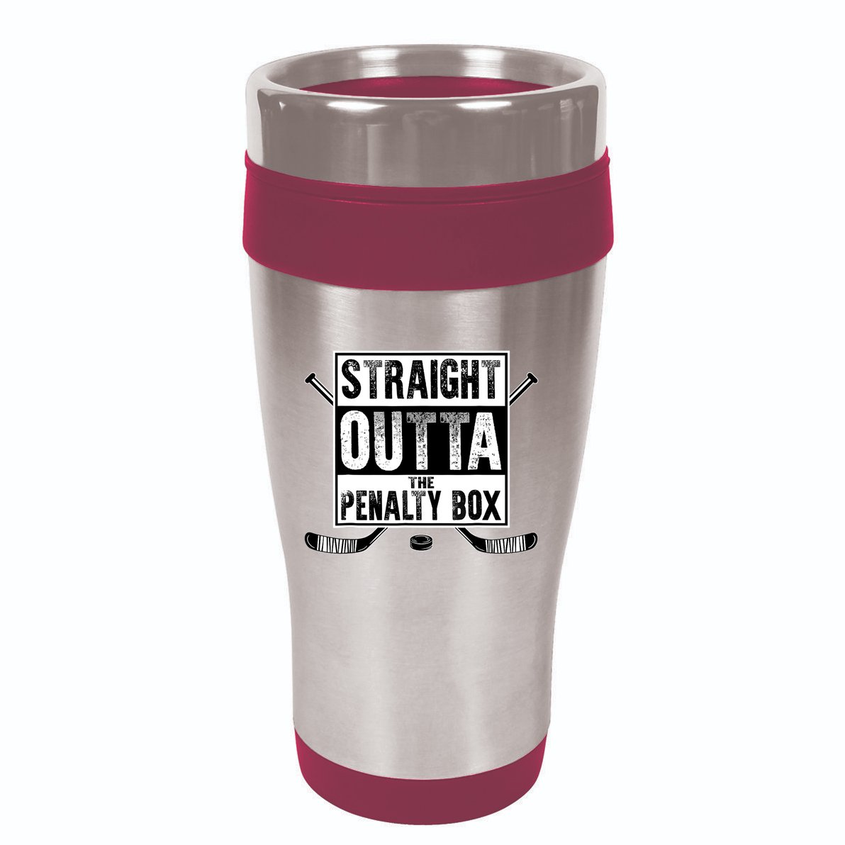 Ice Hockey Player Gift Straight Outta The Penalty Box 16oz Travel Tumbler