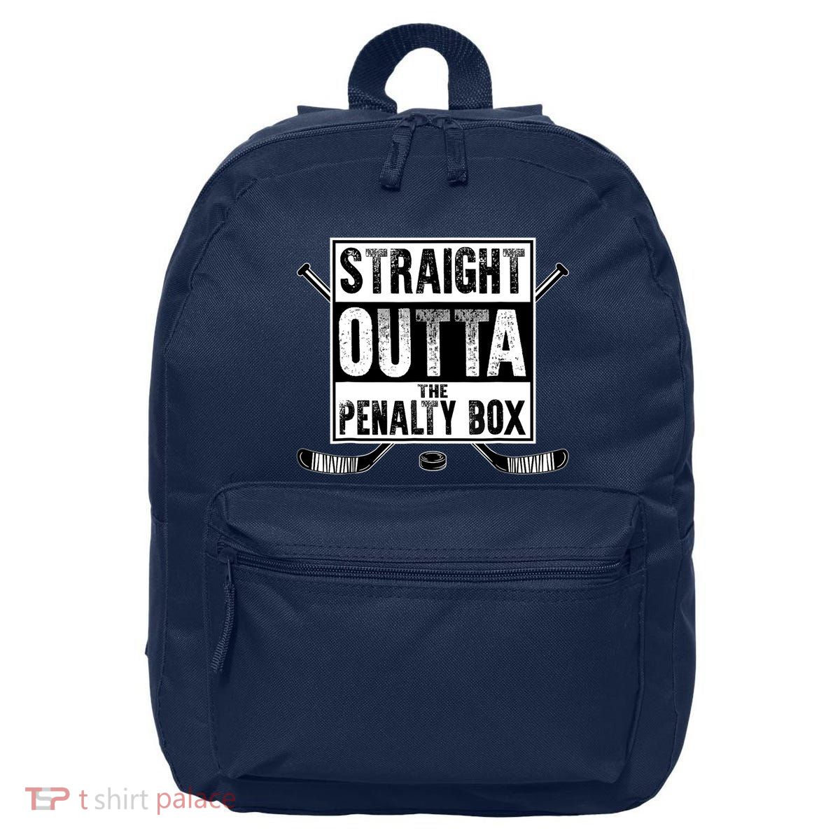 Ice Hockey Player Gift Straight Outta The Penalty Box 16 in Basic Backpack