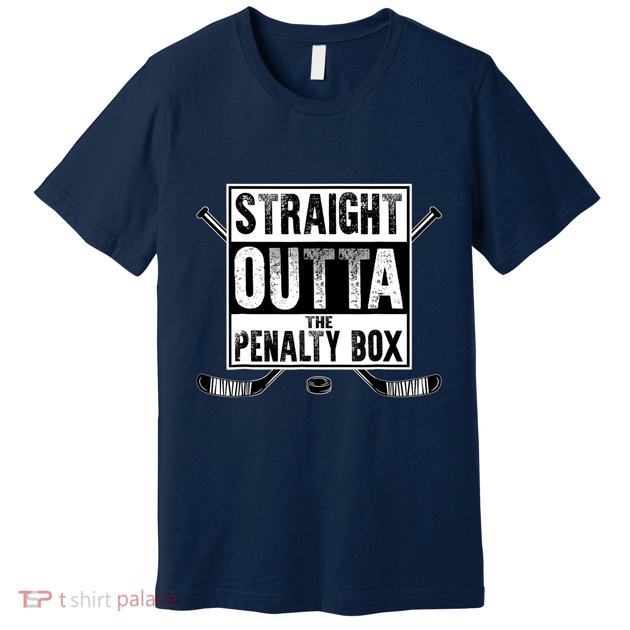 Ice Hockey Player Gift Straight Outta The Penalty Box Premium T-Shirt