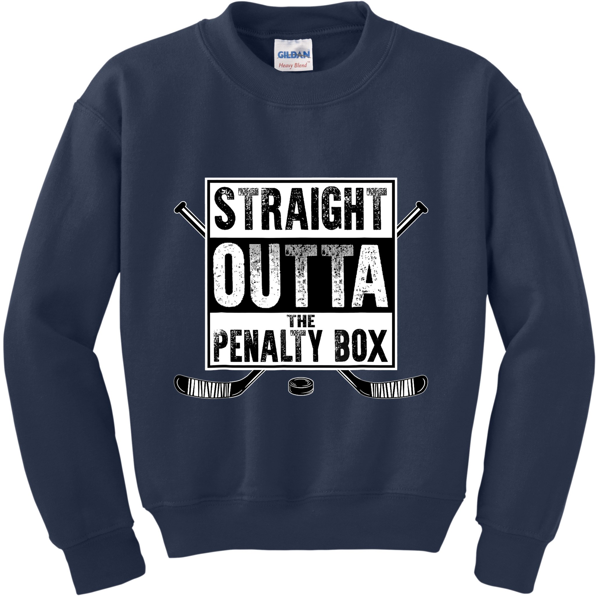 Ice Hockey Player Gift Straight Outta The Penalty Box Kids Sweatshirt