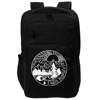 I Hate People I Love Camping Impact Tech Backpack