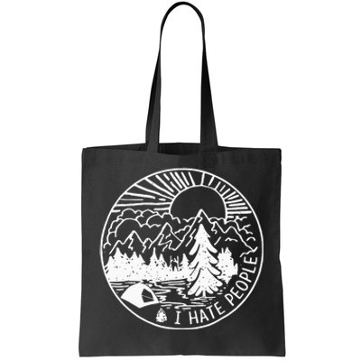 I Hate People I Love Camping Tote Bag