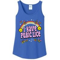 I Have Pubic Lice Funny Retro Offensive Inappropriate Meme Ladies Essential Tank