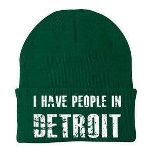 I Have People In Detroit City Michigan State Knit Cap Winter Beanie