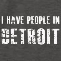 I Have People In Detroit City Michigan State Vector Backpack