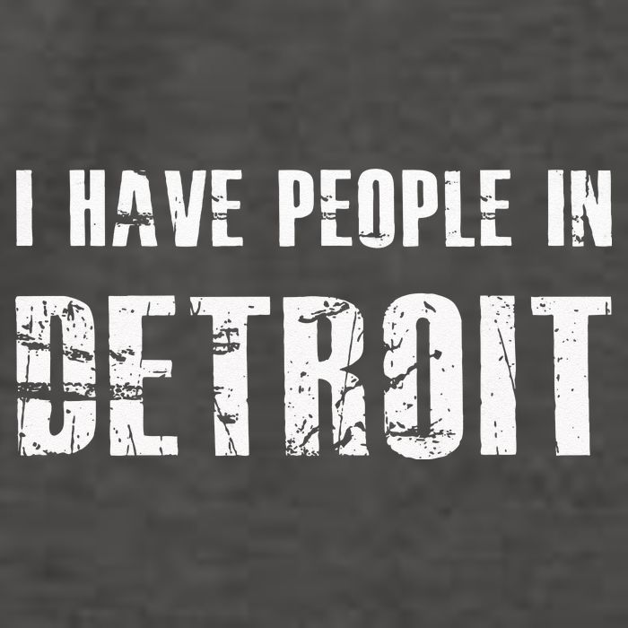 I Have People In Detroit City Michigan State Vector Backpack