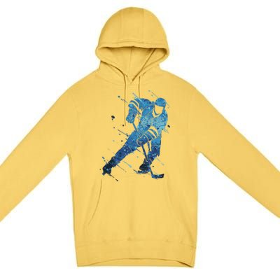 Ice Hockey Player Meaningful Gift Premium Pullover Hoodie