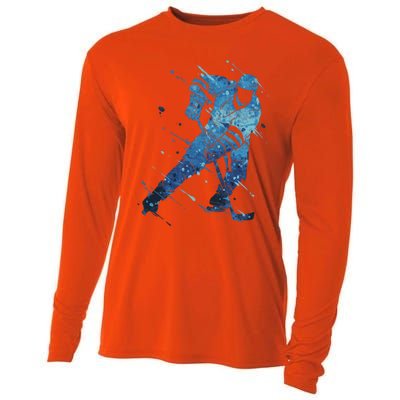 Ice Hockey Player Meaningful Gift Cooling Performance Long Sleeve Crew