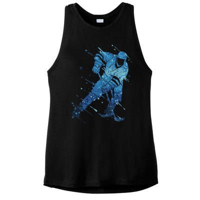 Ice Hockey Player Meaningful Gift Ladies PosiCharge Tri-Blend Wicking Tank