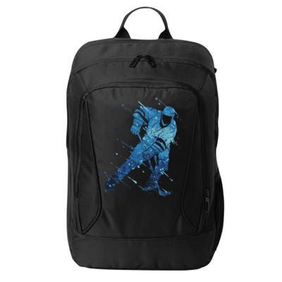 Ice Hockey Player Meaningful Gift City Backpack