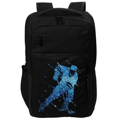 Ice Hockey Player Meaningful Gift Impact Tech Backpack