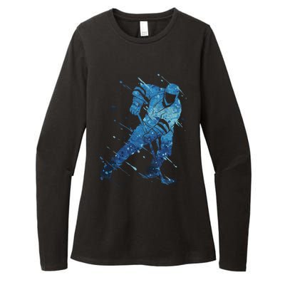 Ice Hockey Player Meaningful Gift Womens CVC Long Sleeve Shirt