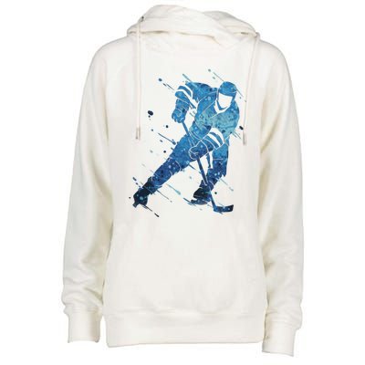 Ice Hockey Player Meaningful Gift Womens Funnel Neck Pullover Hood