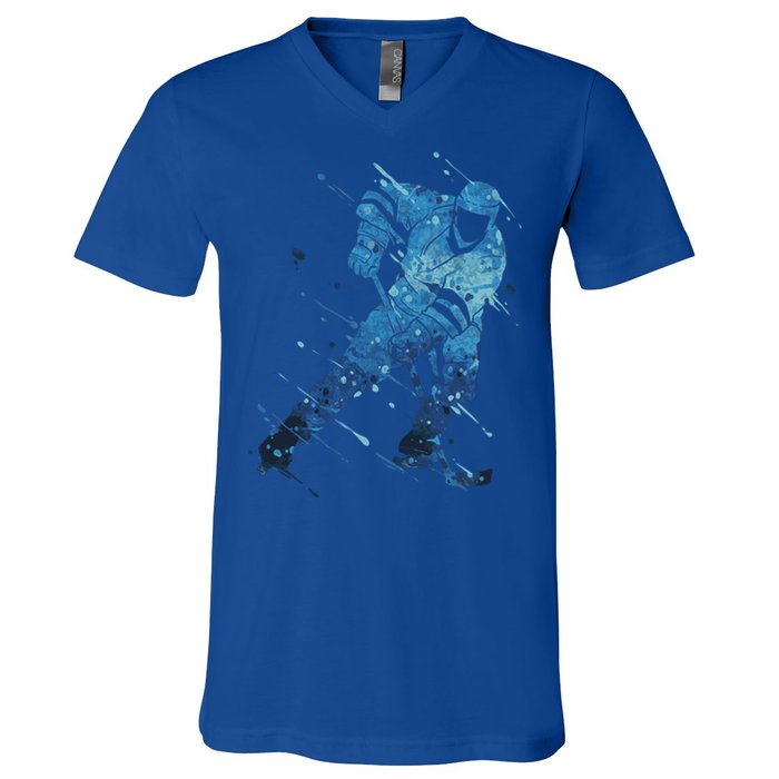 Ice Hockey Player Meaningful Gift V-Neck T-Shirt