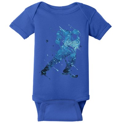 Ice Hockey Player Meaningful Gift Baby Bodysuit