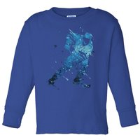 Ice Hockey Player Meaningful Gift Toddler Long Sleeve Shirt