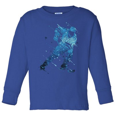 Ice Hockey Player Meaningful Gift Toddler Long Sleeve Shirt